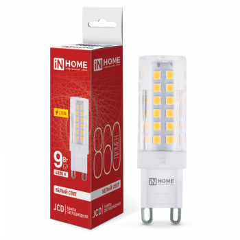 Лампа светодиодная LED-JCD 9Вт 230В G9 4000К 860Лм IN НОМЕ