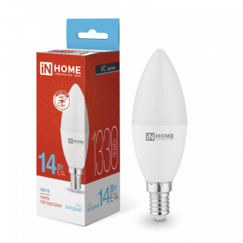 Лампа светодиодная LED-CBEЧA-VC 14Вт 230В Е14 6500К 1330Лм IN НОМЕ