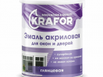 ЭМАЛЬ АКРИЛОВАЯ ДЛЯ ОКОН И ДВЕРЕЙ СУПЕРБЕЛАЯ 1 КГ (1/4) "KRAFOR" ЭМАЛЬ АКРИЛОВАЯ ДЛЯ ОКОН И ДВЕРЕЙ СУПЕРБЕЛАЯ 1 КГ (1/4) "KRAFOR"