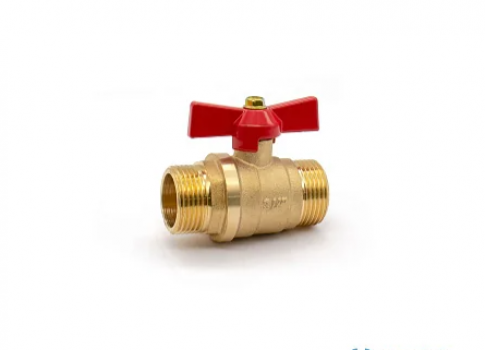 Кран шаровый DORON 1/2" н-н бабочка штуцер-штуцер Кран шаровый DORON 1/2" н-н бабочка штуцер-штуцер