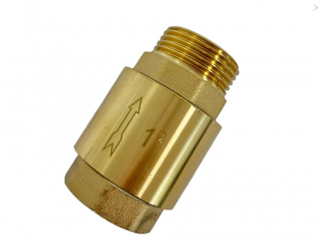 Обратный клапан 1" латунь с металлическим штоком вн-нар (для поверхностного насоса и насосных станций) Damento