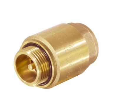Обратный клапан 1" латунь с металлическим штоком усиленный г-ш (для скважинного насоса) TIM JH-1012А