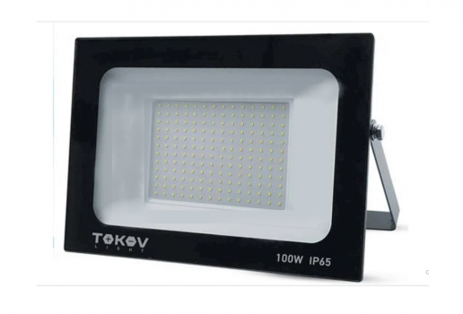 Прожектор светодиодный 100Вт 6700лм 6500К IP65 черн. (TKL) TOKOV ELECTRIC TKL-FL/LED-100-6.5K-IP65