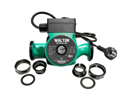Насос циркуляционный WALTON UP 32-40, 180мм, напор 4м, 72Вт, подключение 1 1/4" с проводом Насос циркуляционный WALTON UP 32-40, 180мм, напор 4м, 72Вт, подключение 1 1/4" с проводом