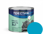 ГРУНТ- ЭМАЛЬ ПО РЖАВЧИНЕ ГОЛУБАЯ 1,9 КГ (6) "ПРЕСТИЖ"