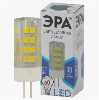 Лампа светодиодная JC-7w-220V-corn ceramics-840-G4 560лм ЭРА Б0027860