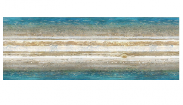 Интерьерная панель Космос №11 Шторма Юпитера 3000*600
