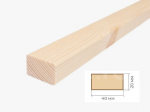 Брусок 20x40x3 м профилированный