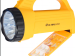 Ultraflash фонарь-прожектор LED3819CSM (акк.4V 0.8Ah) 9св/д+12св/д, желт/пласт, 2 реж, з/у 220V