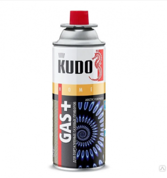 Газ для портативных газовых приборов 520мл KUDO (12шт) KU-H403