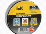 Изолента ПВХ 0.13x15мм (рул.20м) черн. IЕК UIZ-13-10-K02