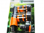 Набор для полива 3/4" ПИСТОЛЕТ 2 РЕЖИМА, 4 предмета GRASSMAN YM5816F (1/24) Набор для полива 3/4" ПИСТОЛЕТ 2 РЕЖИМА, 4 предмета GRASSMAN YM5816F (1/24)