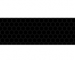Интерьерная панель Гексагон чёрный 3000*600 Ф