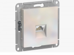 Розетка компьютерная AtlasDesign RJ45 кат.5Е механизм жемчуж. SE ATN000483