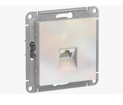 Розетка компьютерная AtlasDesign RJ45 кат.5Е механизм жемчуж. SE ATN000483