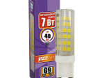Лампа светодиодная PLED-G9 7Вт капсульная 4000К бел. G9 400лм 220В JazzWay 1039095В