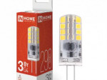 Лампа светодиодная LED-JC 3Вт капсульная прозрачная 4000К нейтр. бел. G4 290лм 12В IN НОМЕ 469061203
