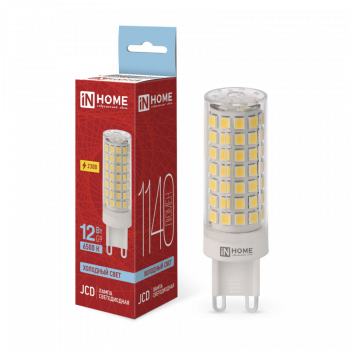 Лампа светодиодная LED-JCD 12Вт 230В G9 6500К 1140Лм IN НОМЕ Лампа светодиодная LED-JCD 12Вт 230В G9 6500К 1140Лм IN НОМЕ