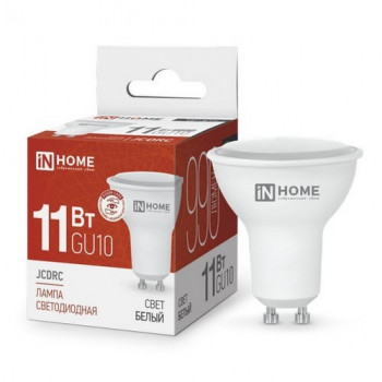 Лампа светодиодная LED-JCDRC-VC 11Вт 230В GU10 4000К 990Лм IN НОМЕ Лампа светодиодная LED-JCDRC-VC 11Вт 230В GU10 4000К 990Лм IN НОМЕ