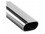 Штанга овальная 30*15*0,7*3000 никель Alkalain (Италия)