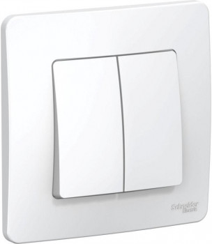 Переключатель проходной 2-кл. СП Blanca 10А IP20 (сх. 6+6) 250В бел. SE BLNVS106601 Переключатель проходной 2-кл. СП Blanca 10А IP20 (сх. 6+6) 250В бел. SE BLNVS106601