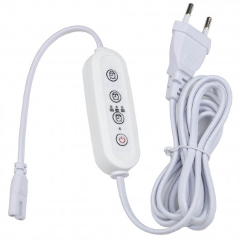 Unlel таймер с вилкой и разъемом L,N для фитосвет-ков 220V150W, провод 2м UST-E32 WHITE 2М