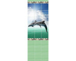 Панель ПВХ фриз 3D Океан зеленый (3шт/узор) 2700*250мм 12шт/8,1м2/уп NOVITA