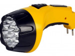 Smartbuy фонарь ручной SBF-88-Y (акк. 4V 0.8 Ah) 7св/д+8св/д, желтый/пластик, вилка 220V, BL1