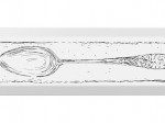 Керамический декор 8,5*28,5 Spoon чёрный (1-й сорт) NT\B51\9001 Керамический декор 8,5*28,5 Spoon чёрный (1-й сорт) NT\B51\9001