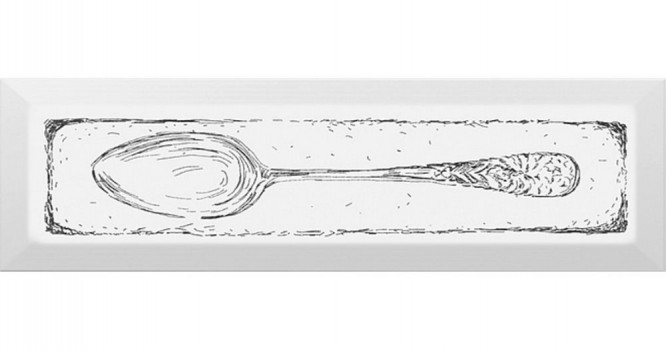 Керамический декор 8,5*28,5 Spoon чёрный (1-й сорт) NT\B51\9001 Керамический декор 8,5*28,5 Spoon чёрный (1-й сорт) NT\B51\9001