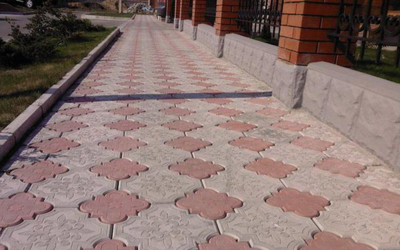 Тротуарная плитка Гжелка