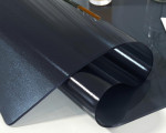 Клеенка силиконовая прозрачная Dekorelle 1,2x20м, рифленая, тонированная, черная, толщина 1,5мм(20)