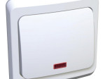 Выключатель 1 -кл. СП Этюд 10А IP20 с подсветкой бел. SchE ВС10-005В