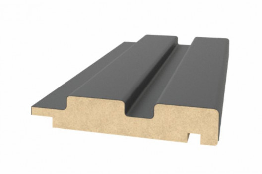 Профиль Финиш МДФ Stella Beats De Luxe Black Lead 2700x77x16 Профиль Финиш МДФ Stella Beats De Luxe Black Lead 2700x77x16