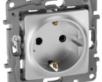 Механизм розетки 1-м СП Etika 16А IP31 250В 2P без заземл. защ. шторки немецк. станд винт. клем.ал. Механизм розетки 1-м СП Etika 16А IP31 250В 2P без заземл. защ. шторки немецк. станд винт. клем.ал.