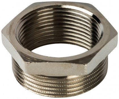 Переход-футорка 1 1/4" х1" н-в никелированная