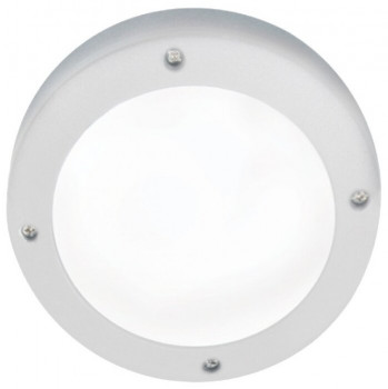 Ecola B4139S св-к матов.Круг белый алюм.1*СХ53 IP65 145x145x65 FW53SSECS