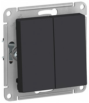 Механизм выключателя 2-кл. СП AtlasDesign 10А IP20 (сх. 5) 10AX карбон SchE ATN001051 Механизм выключателя 2-кл. СП AtlasDesign 10А IP20 (сх. 5) 10AX карбон SchE ATN001051