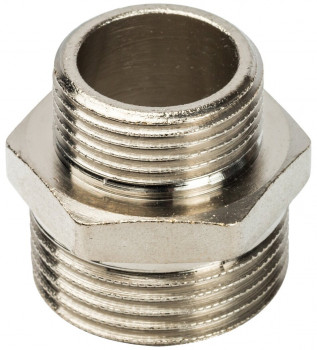 Ниппель 3/4"х 3/8" никелированный