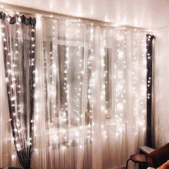 Гирлянда с/д штора LEEK 3*2м 240 LED прозрачный кабель, 6500К Гирлянда с/д штора LEEK 3*2м 240 LED прозрачный кабель, 6500К