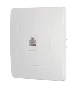 Розетка компьютерная 1-м СП BLANCA RJ45 кат. 5е бел. SchE BLNIS045001