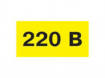 Символ "220В" 38x90 IEK YPC10-0220V-3-021