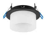 Ecola GX53 Н4 5371 св-к встраив. СПОТ Черный матовый 110x79 SR531BECB