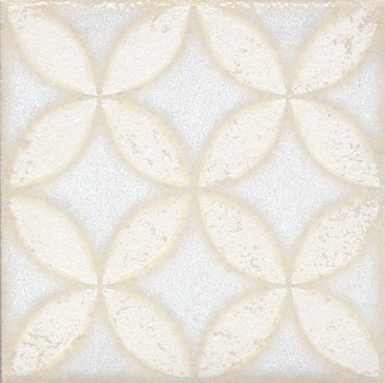 Керамическая вставка 9,9x9,9 Амальфи орнамент белый (1-й сорт) STG\B401\1266