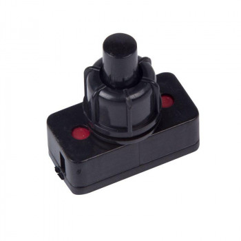 Выключатель-кнопка 250V 1А (2с) ON-OFF черный (для настольной лампы) REXANT 36-3011 Выключатель-кнопка 250V 1А (2с) ON-OFF черный (для настольной лампы) REXANT 36-3011