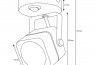 Fametto SOTTO св-к накладной под лампу GU10 (max 35W) 80x90x120 металл/бел DLC-S613 GU10-B WHITE