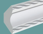 Плинтус потолочный Экструдированный пенополистирол Comfort plast FK-4040 Жемчуг