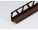 Раскладка-уголок под плитку 9-10мм (внутренняя) 2,5м шоколад (1шт)