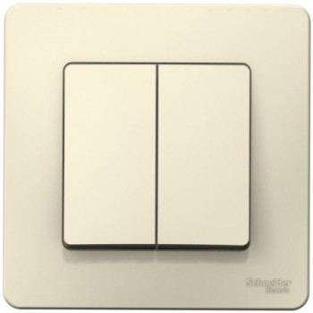 Выключатель 2-кл. СП Blanca 10А IP20 (сх. 5) 250В беж. SchE BLNVS010507 Выключатель 2-кл. СП Blanca 10А IP20 (сх. 5) 250В беж. SchE BLNVS010507